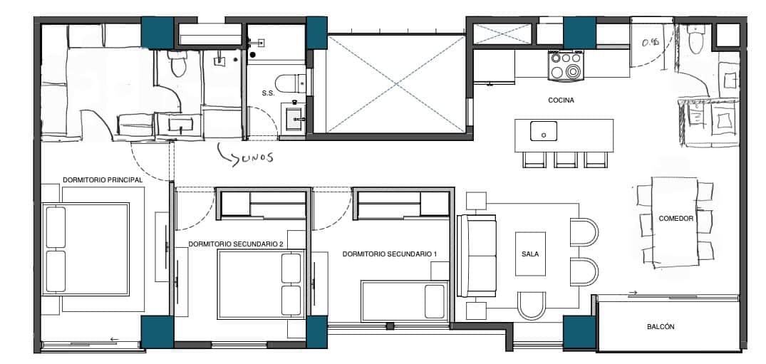 Apartamento Nuevo en Venta en Zona 7