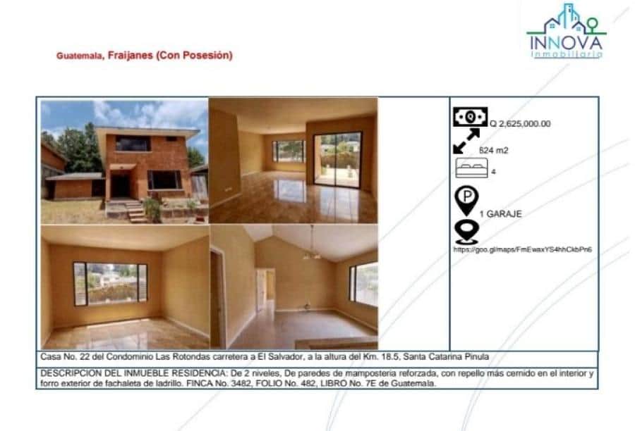 CONDOMINIO LAS ROTONDAS CARRETERA AL SALVADOR A LA ALTURA DEL KM. 18.5 SANTA CATARINA PINULA