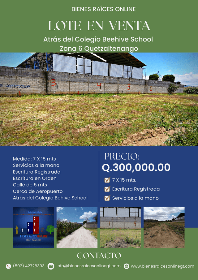 Terreno en venta en Zona 7, Quetzaltenango