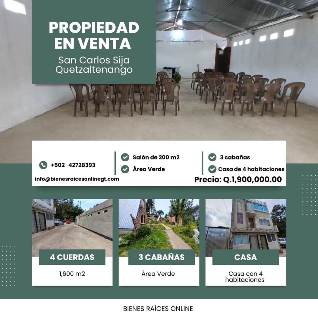 Casa en Venta San Carlos Sija Quetzaltenango