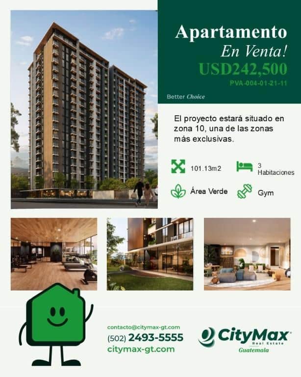 Exclusivo Apartamento en Venta en la Zona 10 en Planos, Ciudad de Guatemala