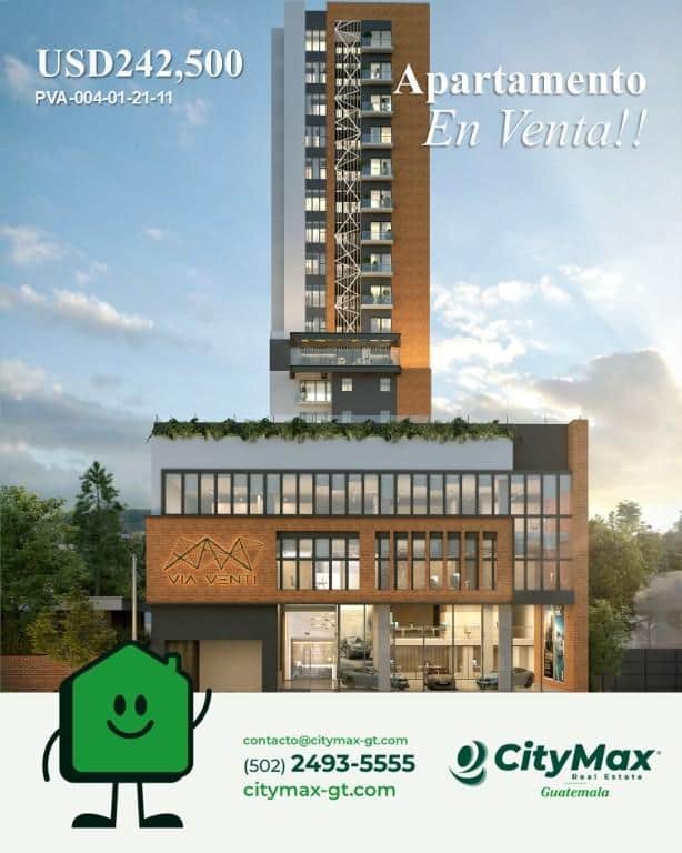 En venta apartamento Zona 10 en Planos, Ciudad de Guatemala