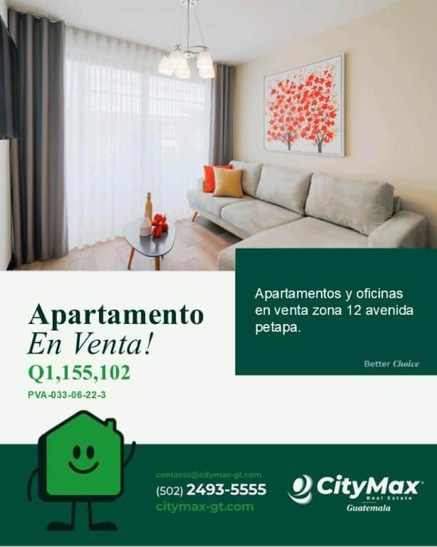 Apartamentos en Venta en Zona 12 Guatemala, Ciudad de Guatemala