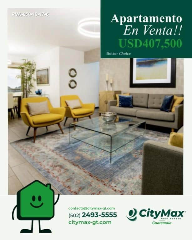 Apartamento en venta con Jardín en Zona 14, Ciudad de Guatemala