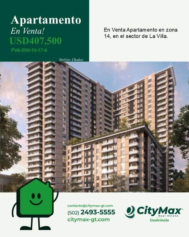 Apartamento en Venta Avenida las Américas Z.14, Ciudad de Guatemala