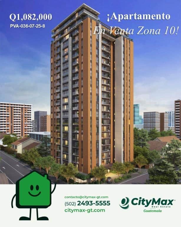 Apartamento 1 habitaciones en Pre-venta en zona 10, Ciudad de Guatemala