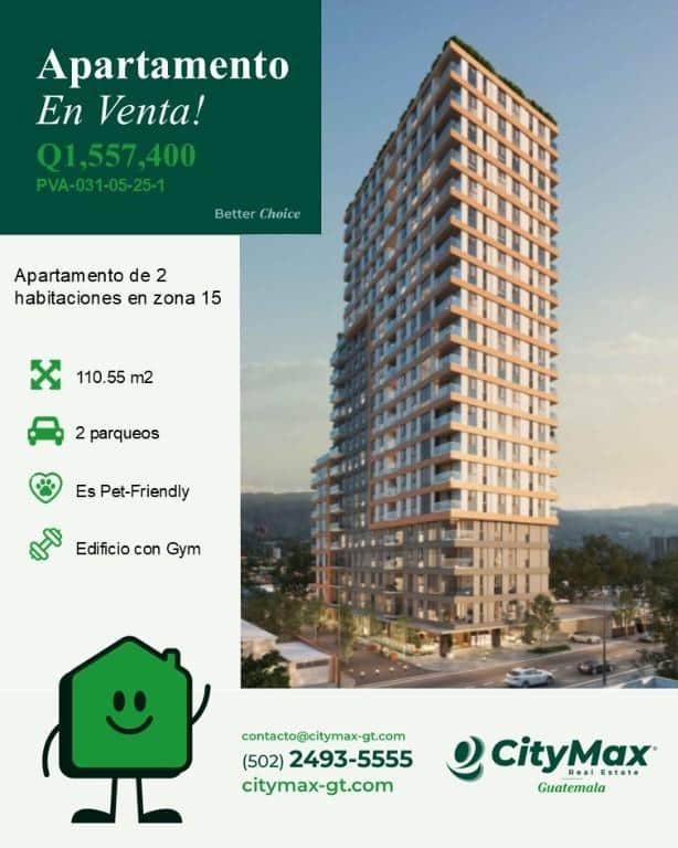 En venta Apartamento en la zona 15 a Estrenar, Ciudad de Guatemala