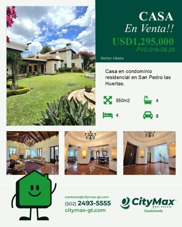 Casa en Venta cercana La Antigua Guatemala