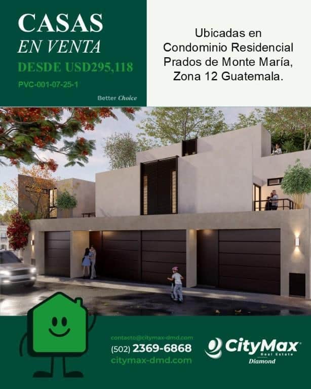 Casa en Venta en Zona 12 Prados de Monte Maria, Ciudad de Guatemala