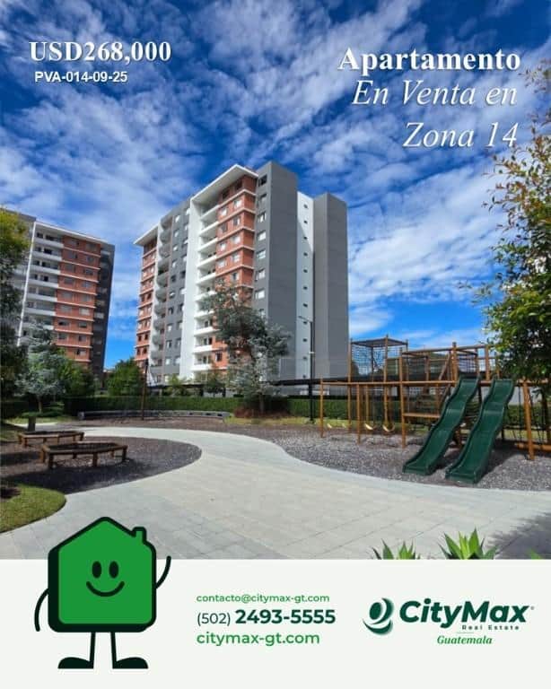 Apartamento en venta nivel alto en Segheria zona 14, Ciudad de Guatemala