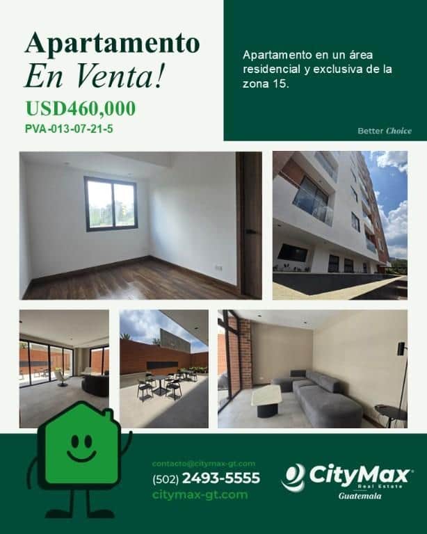 Apartamento nuevo en zona 15 Guatemala, Ciudad de Guatemala
