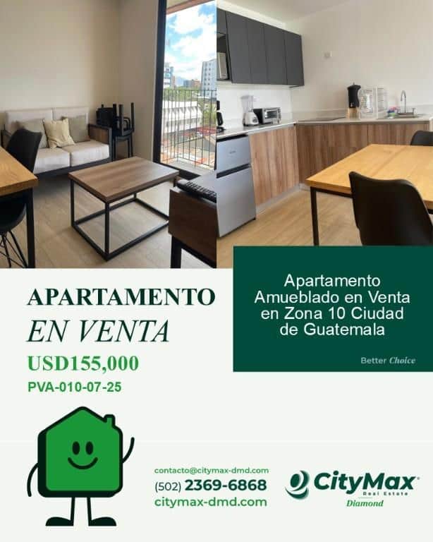 Apartamento Amueblado en Venta en Zona 10 Guatemala, Ciudad de Guatemala