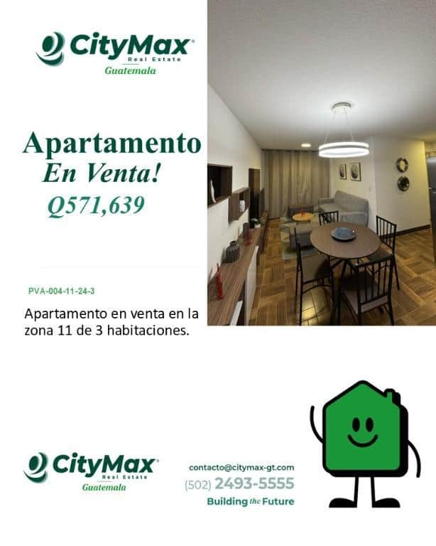 Hermoso Apartamento en Zona 11 en venta, Ciudad de Guatemala