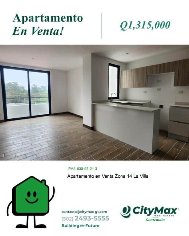 Apartamento en el sector de La Villa zona 14 Guatemala, Ciudad de Guatemala