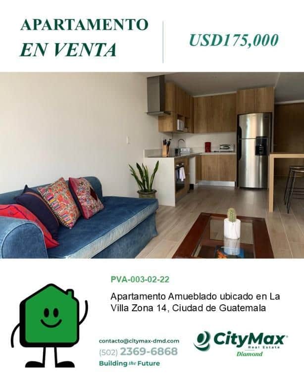 Apartamento en Venta en Zona 14 La Villa, Ciudad de Guatemala