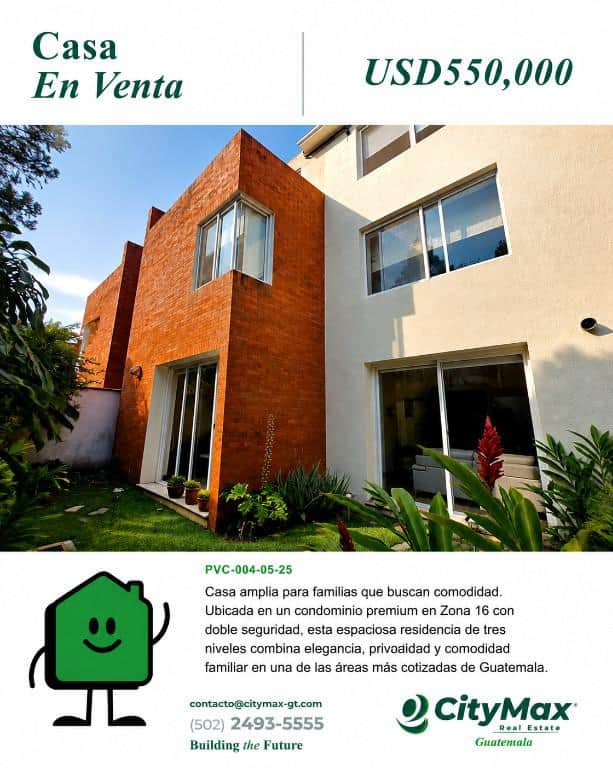 Casa en venta en La Montaña Zona 16 Guatemala