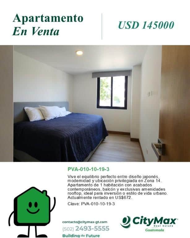 En Venta apartamentos en La Villa zona 14 Guatemala, Ciudad de Guatemala