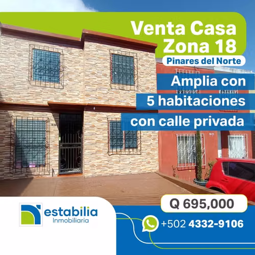 Casa en venta Pinares del Norte zona 18