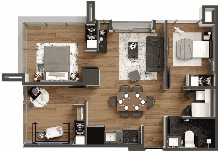 Apartamento nuevo en Venta en Villa Mariscal zona 11