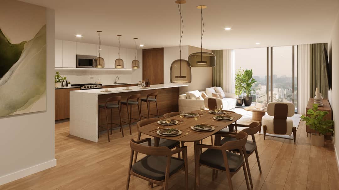 Pre-construction apartment in Guatemala City, Zone 10.
