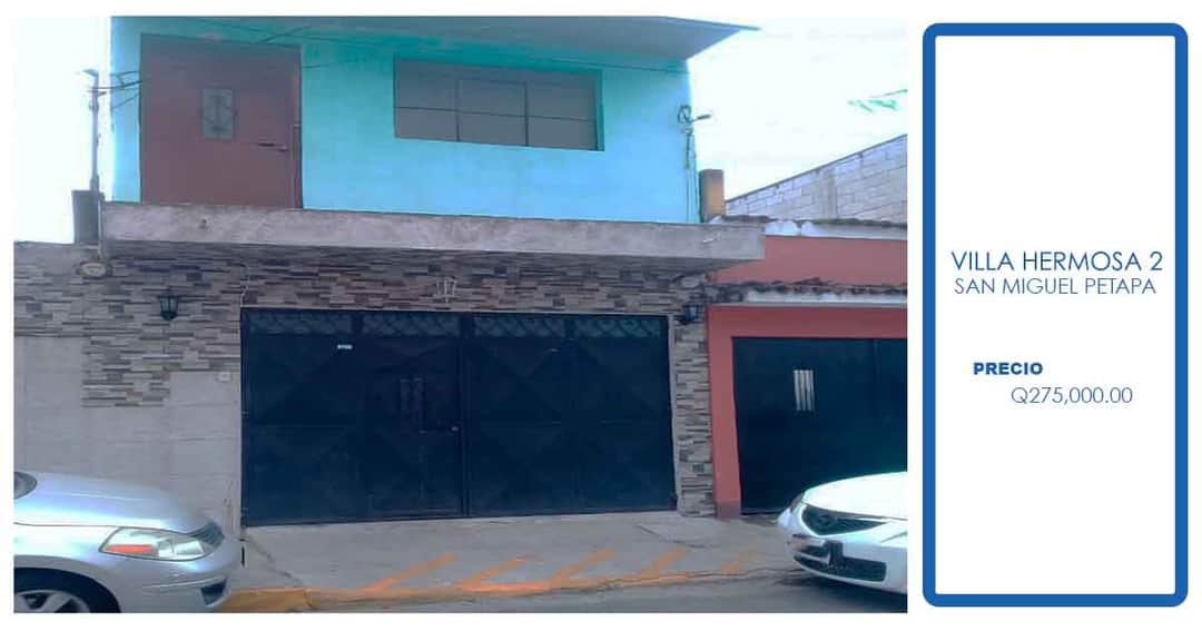 Casa en venta en San Miguel Petapa