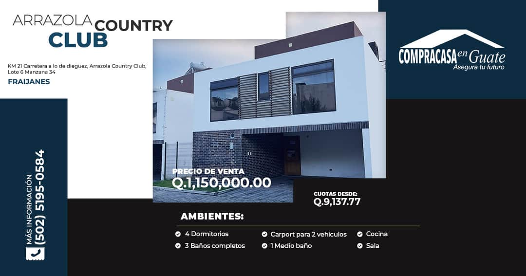 Casa en venta en Fraijanes