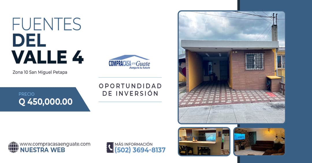Casa en venta en San Miguel Petapa
