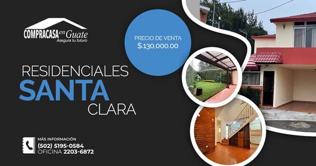 Casa en venta en Santa Catarina Pinula, Guatemala · 2 hab · 260 m²