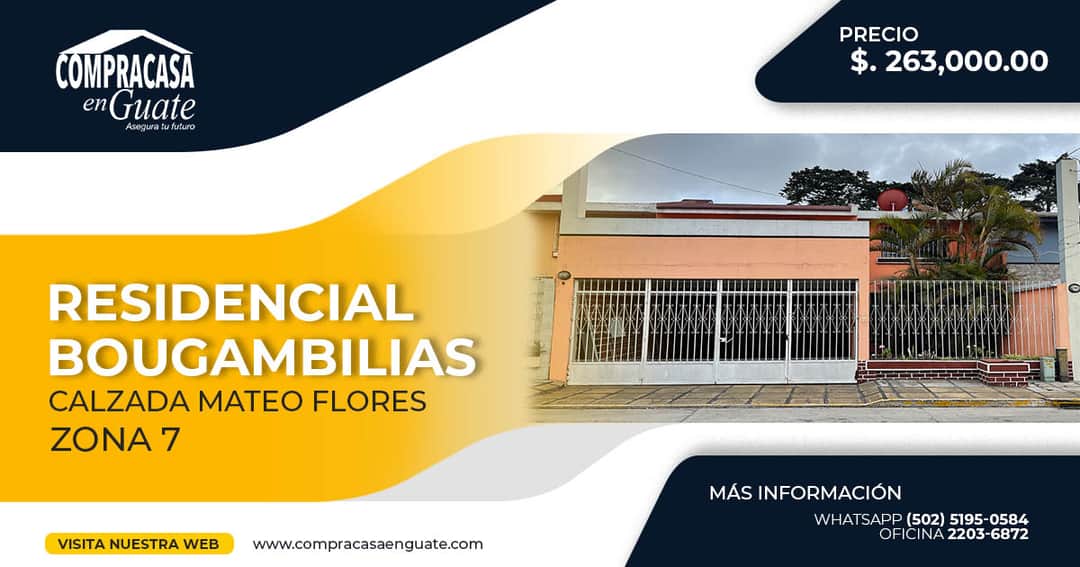 Casa en venta en Guatemala