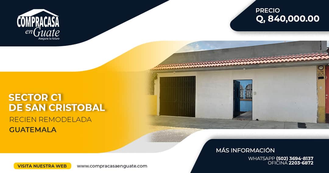 Casa en venta en Mixco