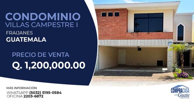 Casa en venta en Fraijanes, Guatemala · 3 hab · 198 m²