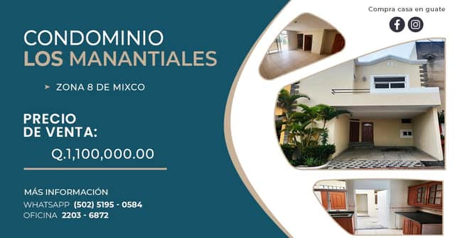 Casa en venta en Guatemala · 4 hab · 185 m²