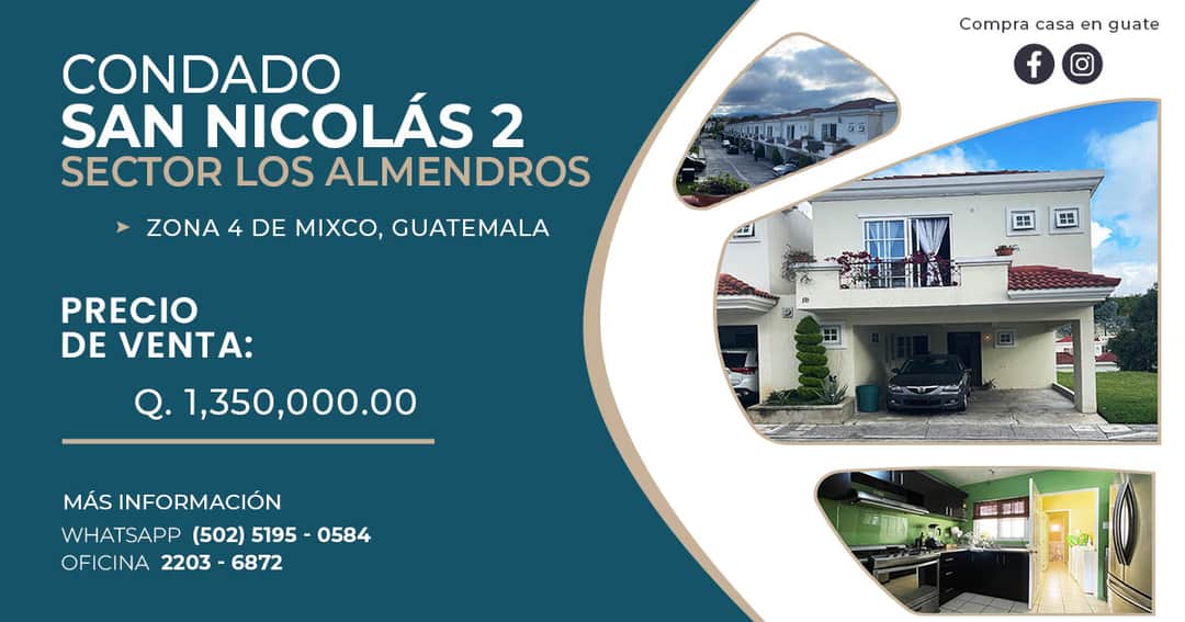 Casa en venta en Mixco