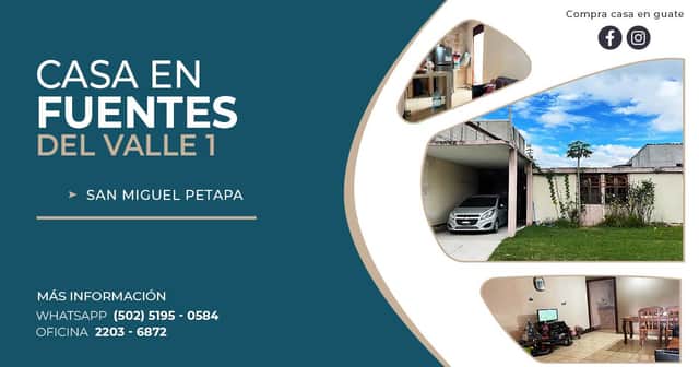 Casa en venta en San Miguel Petapa, Guatemala · 3 hab · 70 m²