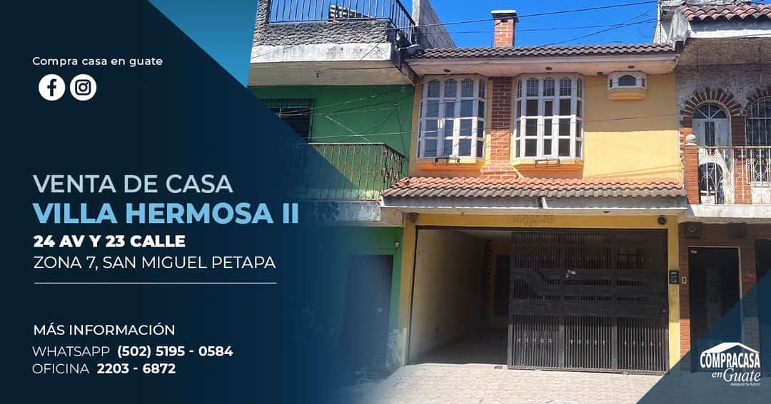 Casa en venta en San Miguel Petapa