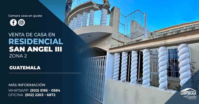 Casa en venta en Guatemala · 3 hab · 60 m²