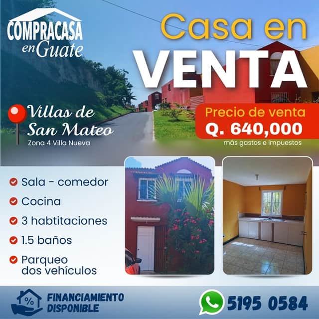 Casa en venta en Villa Nueva