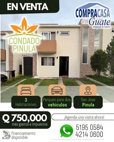 Casa en venta en San Jose Pinula
