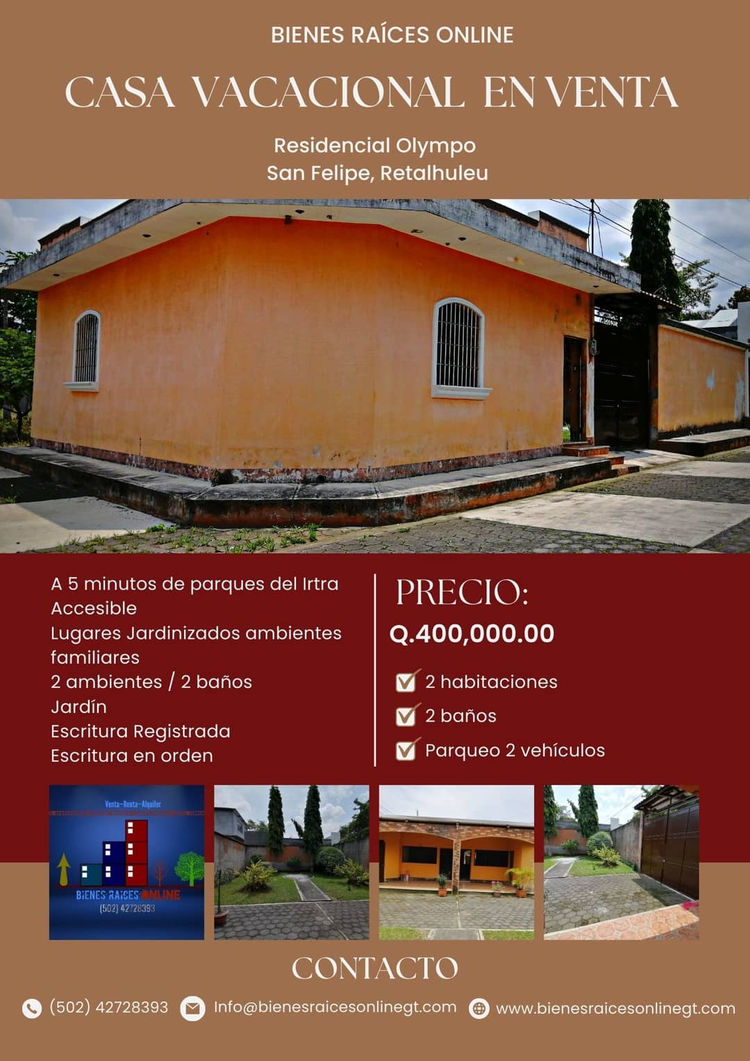 Casas en Venta San Felipe Retalhuleu