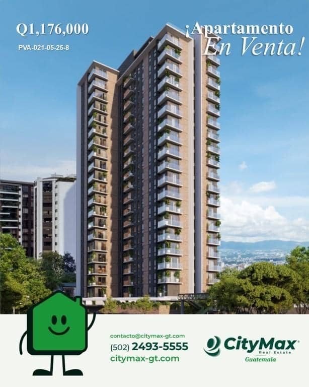 Apartamentos en venta en Vista Hermosa zona 15, Ciudad de Guatemala