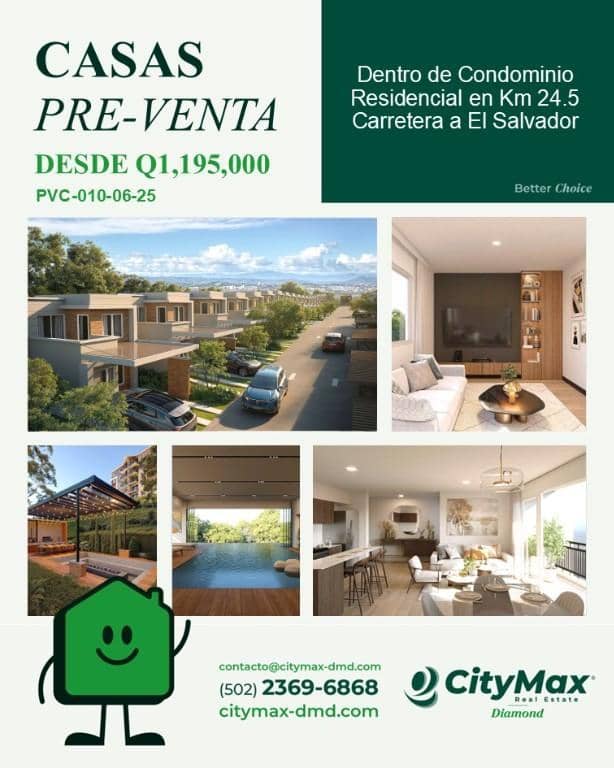 Casas en Pre-Venta en Km 24.5 Carretera a El Salvador, San José Pinula