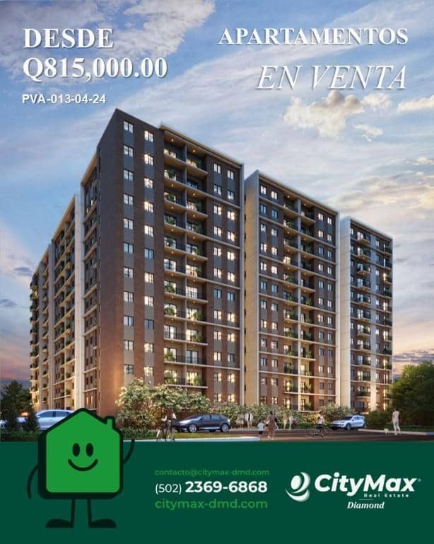 Apartamentos en Venta en Zona 12 Ciudad de Guatemala