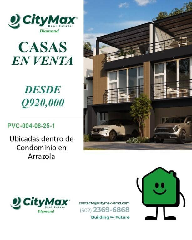 Casa dentro de Condominio en Venta en Arrazola, Fraijanes