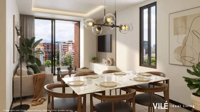 Apartamento en venta en Zona 10, Guatemala · 2 hab · 95 m²