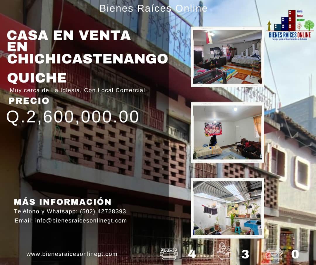 Casa en Venta Chichicastenango El Quiché Zona 1