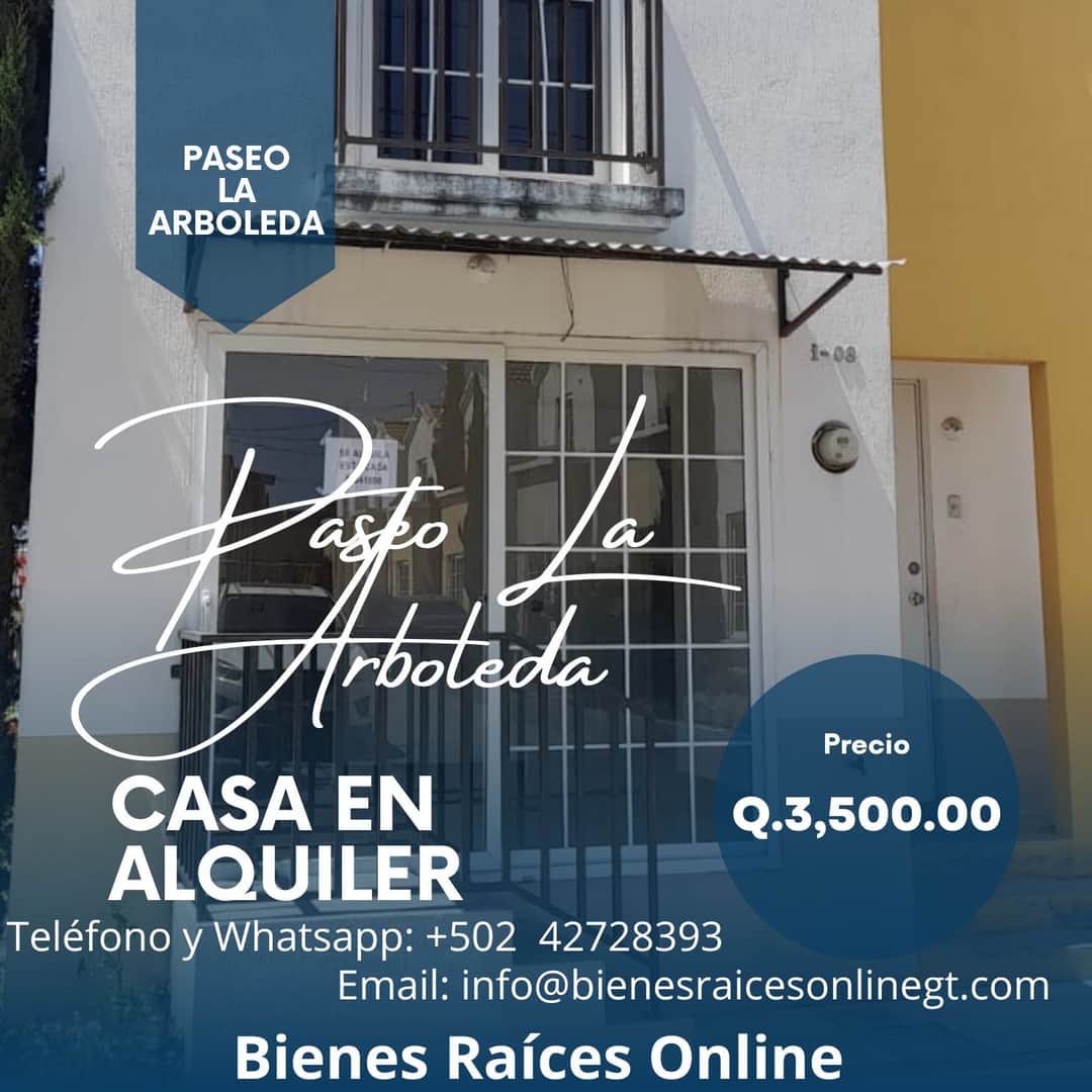 En Alquiler Casa en La Arboleda Quetzaltenango