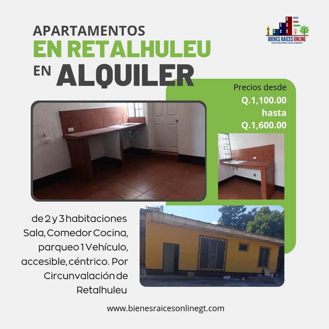 Apartamento en alquiler en Retalhuleu · 2 hab