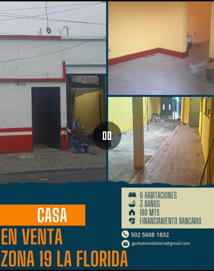 Vendo casa en colonia la Florida zona 19