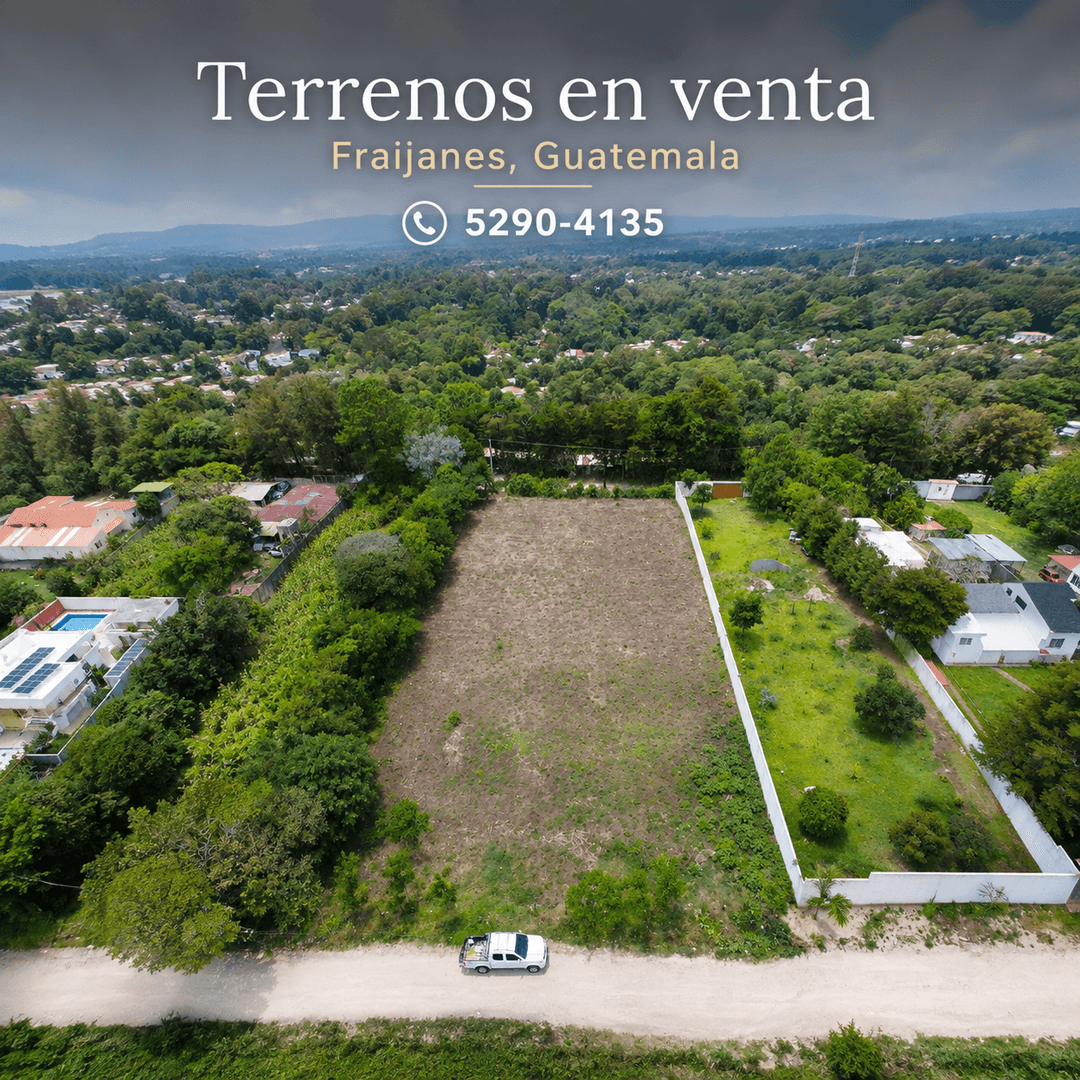 Terrenos 8x15 en Fraijanes con financiamiento propio