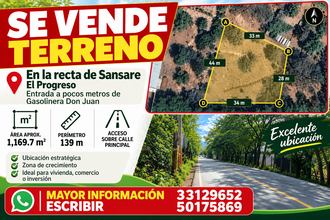 Terreno a orilla de carretera